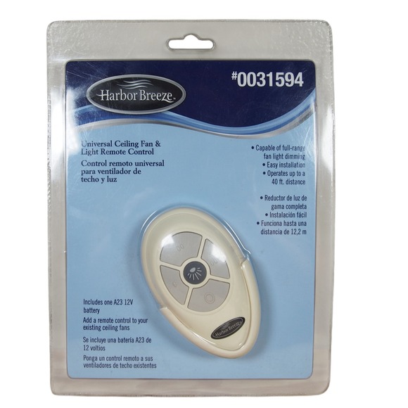 Harbor Breeze RCB-103L 031594 Universal Ceiling Fan Light Remote Control New - Picture 1 of 5